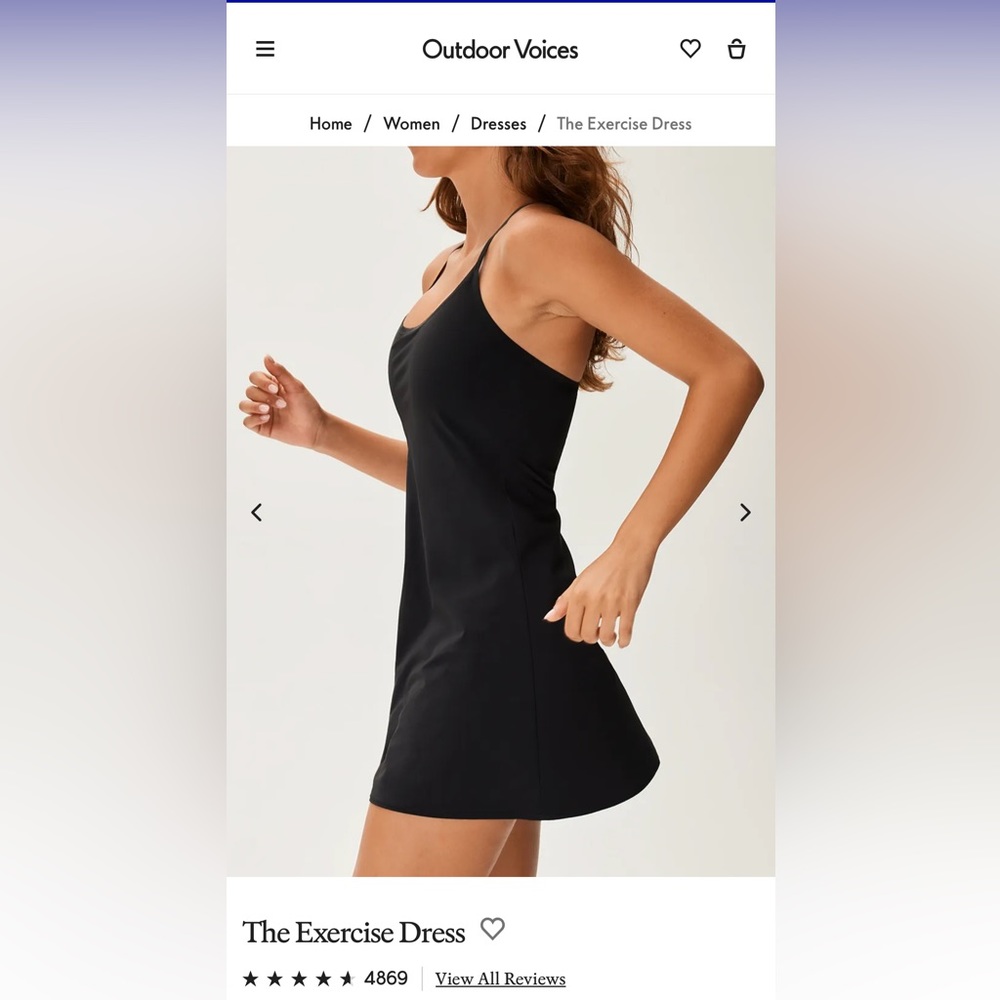 Outdoor Voices The Exercise Dress, XXXL, 3X